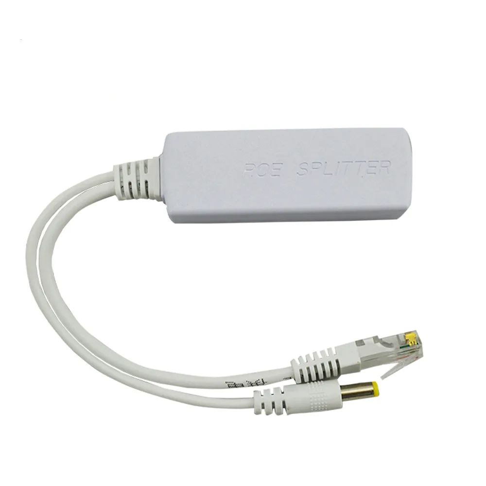 ESCAM 48V a 12V PoE divisor antiinterferencias 15W cable adaptador POE módulo de fuente de alimentación DC5.5 * 2,1mm conector para cámara IP