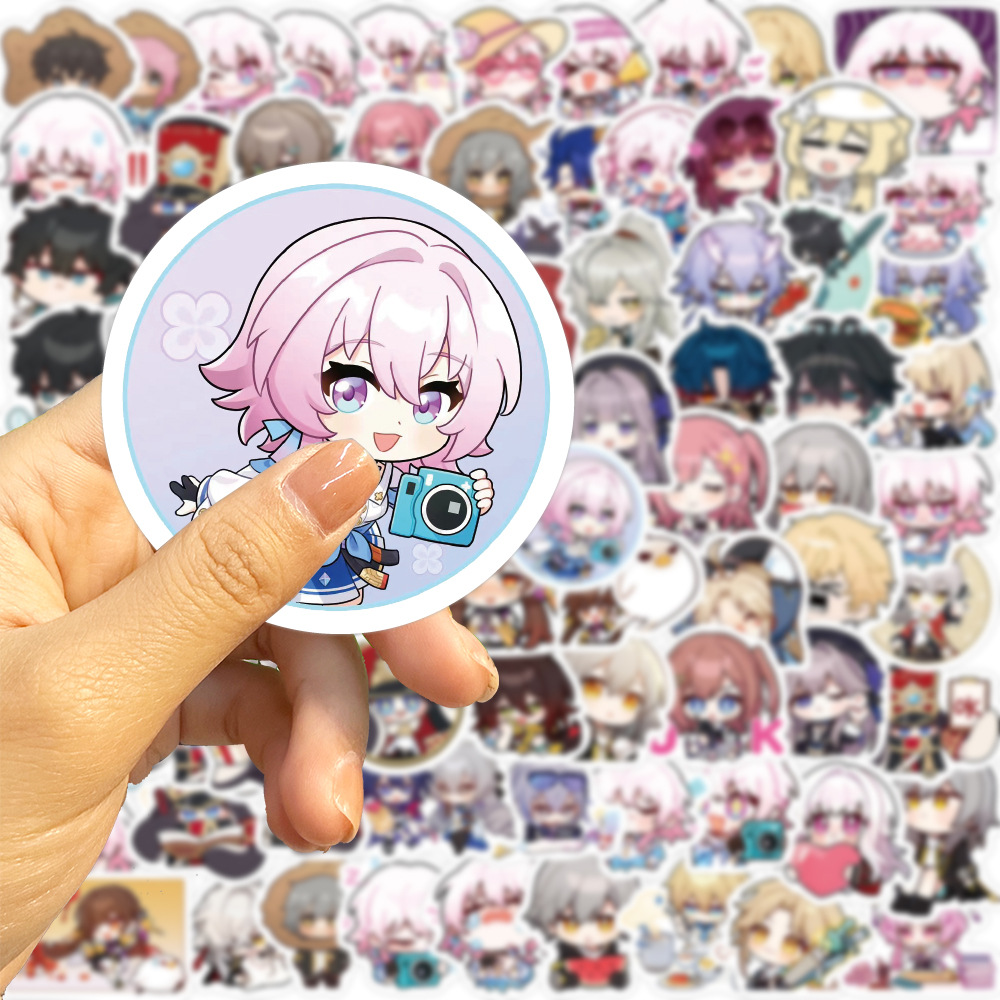 80 個 Honkai: スターレールステッカーアニメゲーム漫画デカールステッカー子供のおもちゃ DIY スーツケース電話ギターラップトップオートバイ