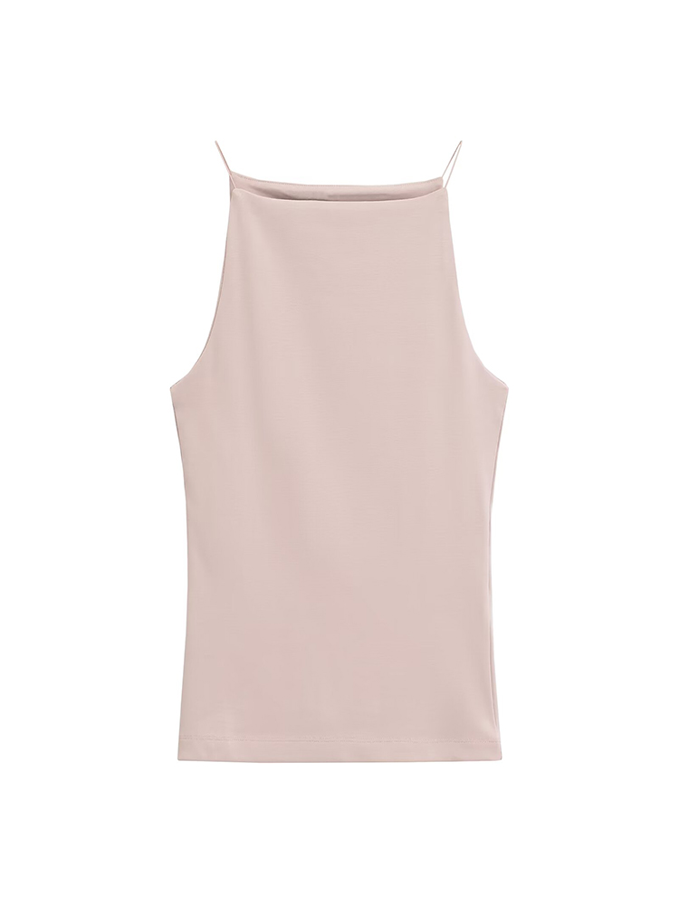 Willshela moda damska jednolita, podstawowa luźna koszulka na ramiączkach Vintage cienkie paski O-Neck bez rękawów kobiece eleganckie bluzki damskie