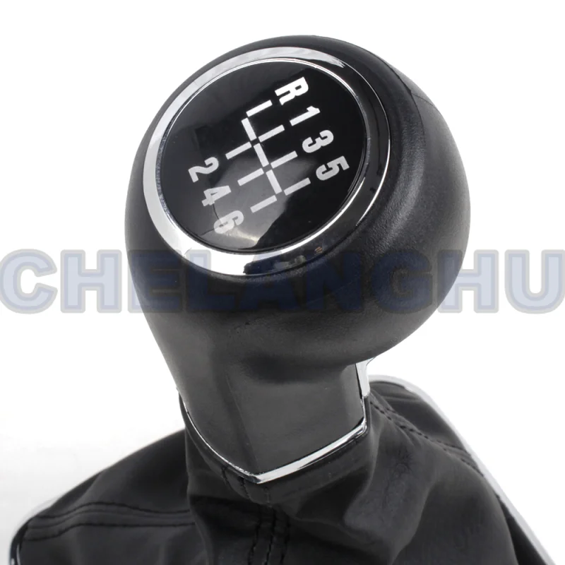 For Opel Zafira B 2005 2006 2007 2008 2009 2010 Car-styling 6 speed gear shift knob with pu  boot Car accessories
