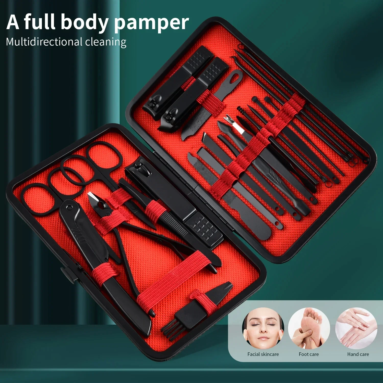 Conjunto de cortador de unhas alemão para casa, cortador de unhas feminino de alta qualidade, ferramentas de pedicure importadas