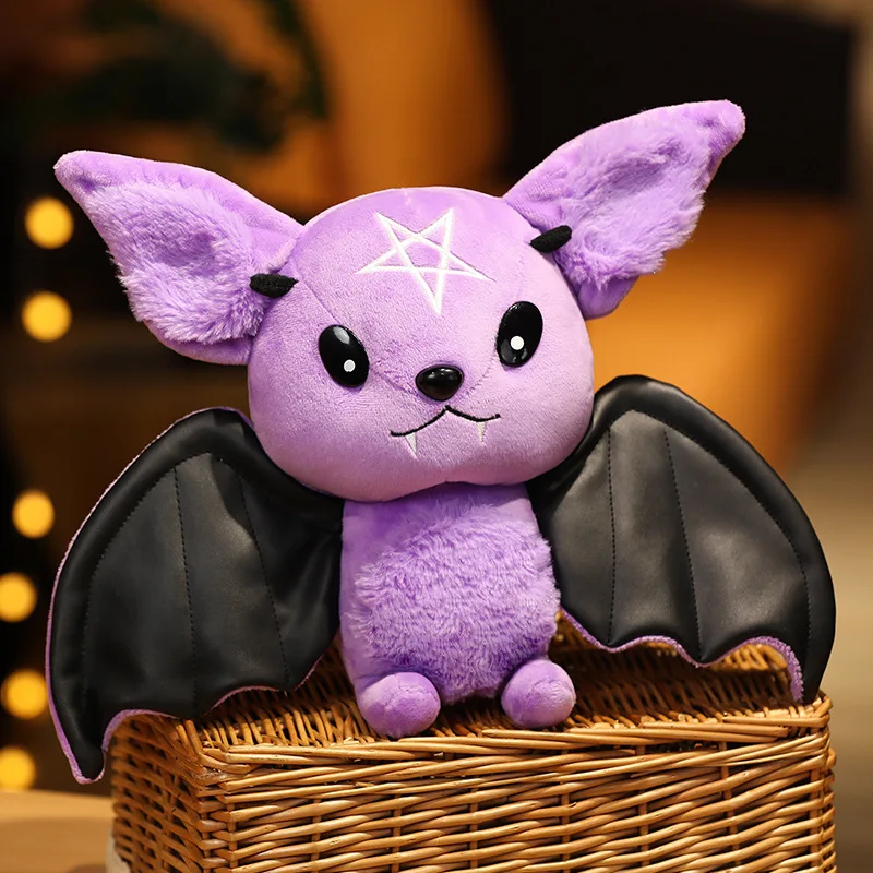 30 ซม.ฮาโลวีน Plushy สี่สีปีศาจค้างคาวการ์ตูนนุ่มสําหรับชายและหญิงคริสต์มาสฮาโลวีนวันหยุดของขวัญ