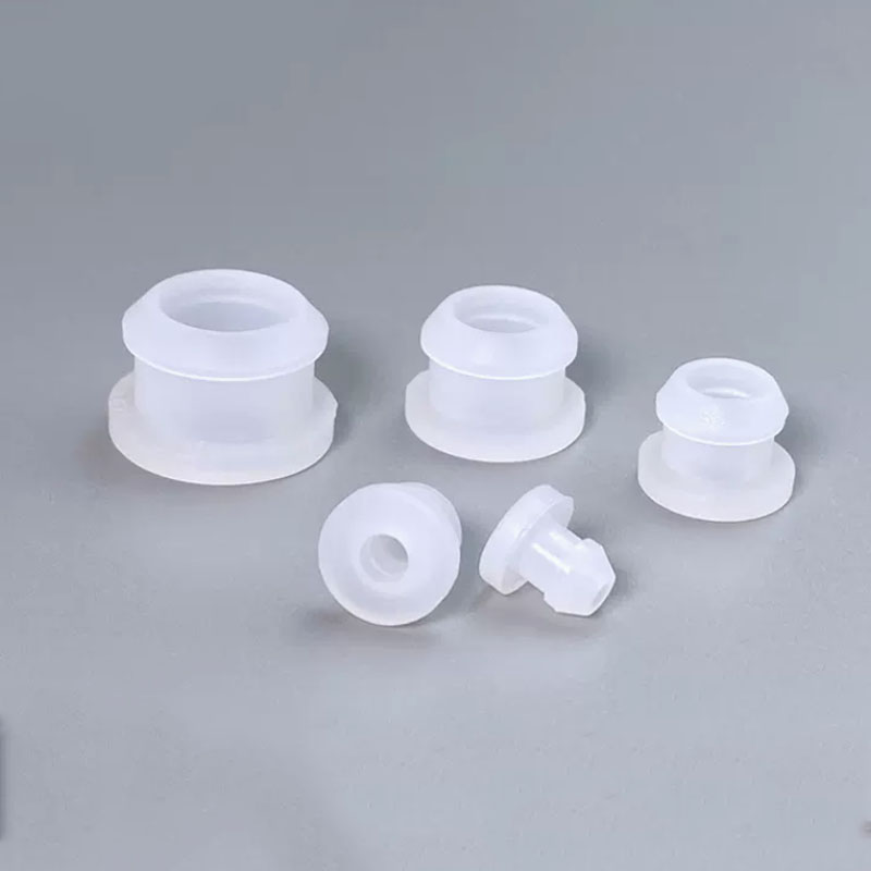 透明 4.5/5/5.5 ミリメートル-50.6 ミリメートルシリコーンゴムスナップオングロメット穴プラグエンドキャップラウンドワイヤーケーブル保護ブッシュ 1/2/5/10 個