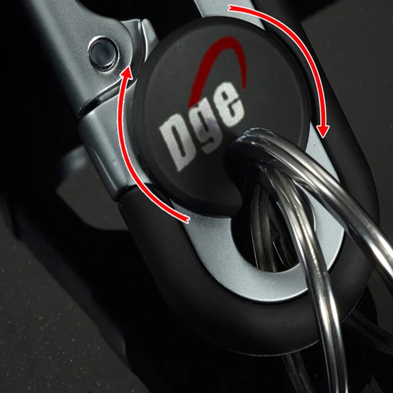 Сплошной цвет цинкового сплава поясной подвесной замок брелок мужской деловой автомобильный брелок двойное кольцо мотоцикл электромобиль брелок