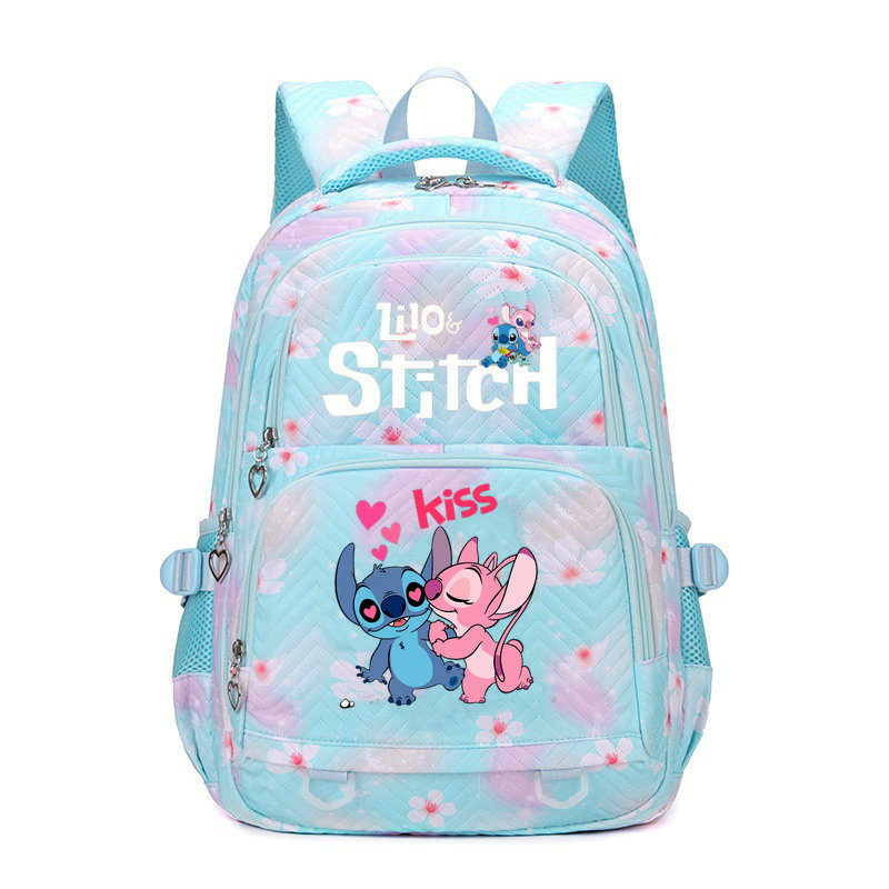 디즈니 Lilo 스티치 학교 배낭 학생 십대 책 가방, 소년 소녀 여성 배낭, 배낭 여행 Mochila Escolar
