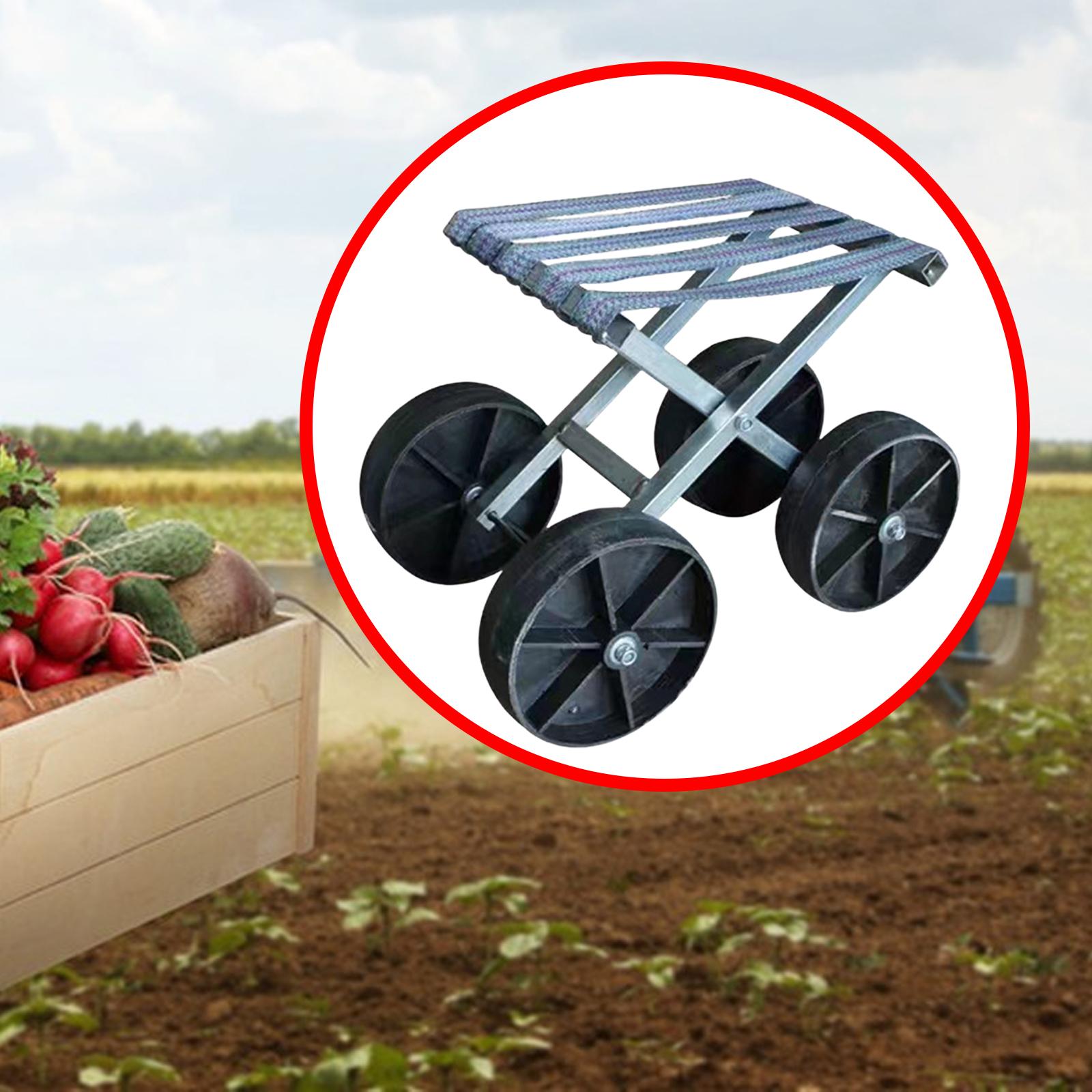 Gardening Stool Gardeners Work Seat with Wheels Farm Work Lightweight Small Chair Farm Work Stool for Planting House Cleaning