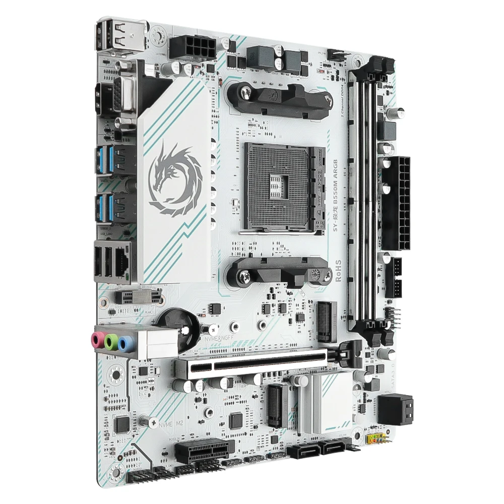 SOYO AMD B550M Gaming Motherboard USB3.1 M.2 Nvme Sata3 DDR4 Dual Channel Unterstützt RYZEN R3 R5 R7 3000 4000 5000 CPU AM4 Sockel