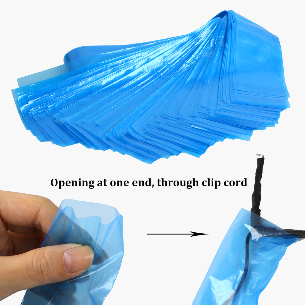 Couvercles de cordon de tatouage jetables, 100 pièces, couvertures de manchons de cordon de Clip de tatouage, fourniture d'accessoires de Machine à tatouer, sacs de Protection