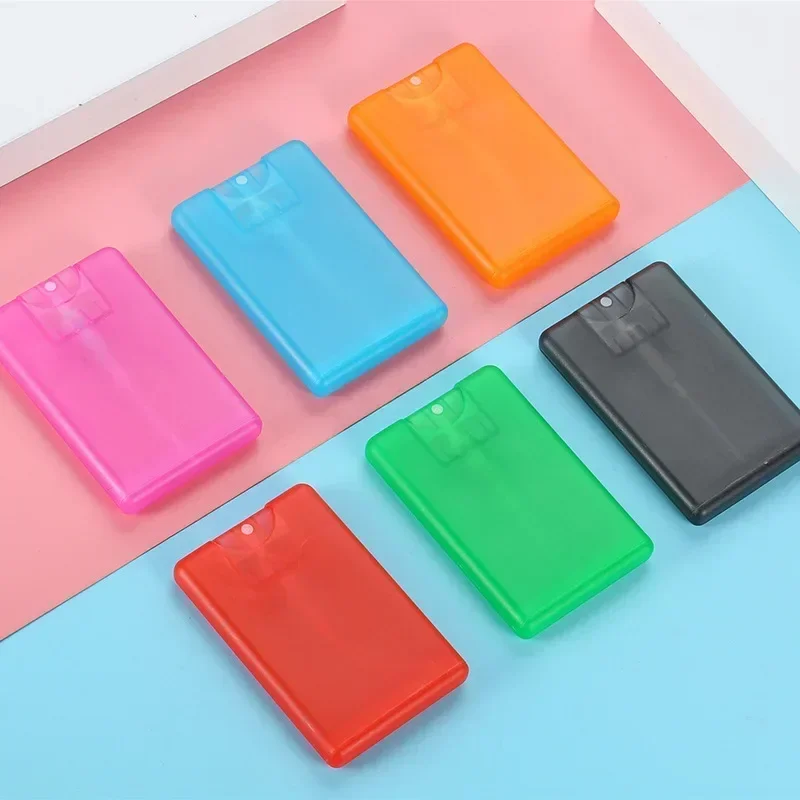 New 20ml Portable Card Refillable Hand Sanitizer Alcohol Bottles Mini Card Spray Bottle Travel Sub-bottling Cosmetics Press
