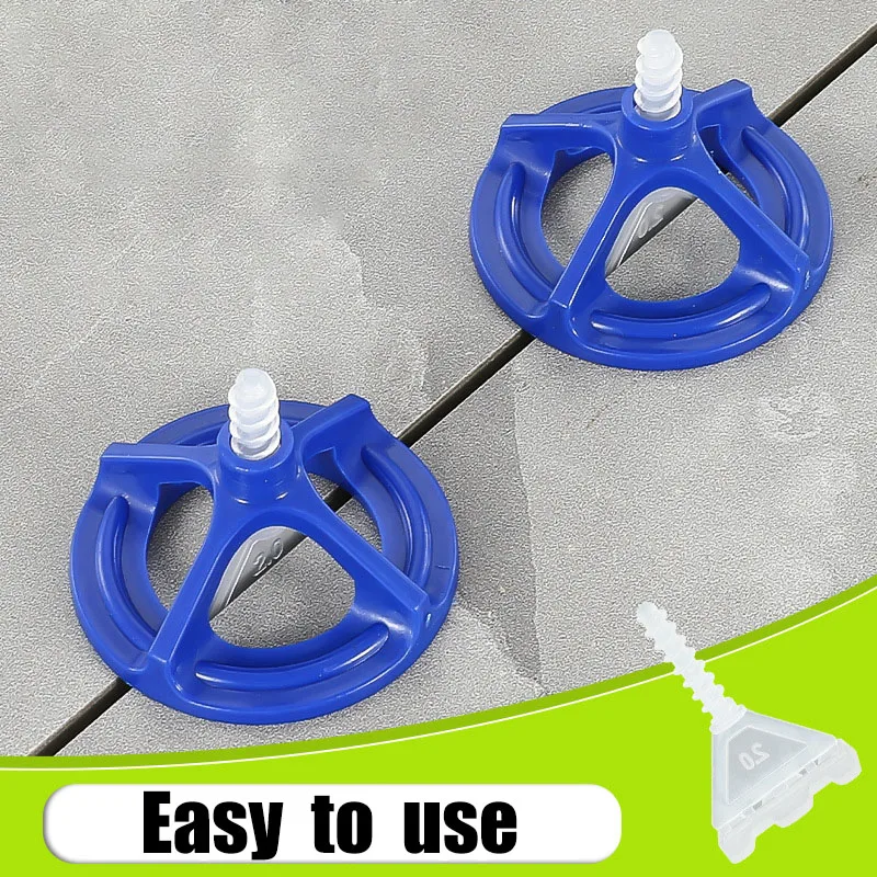 50-600pcs Spiral Ceramic Tile Leveling System Tile Leveler Spacer Baseplates for Tile Laying Wall Floor Fixing Construction Tool