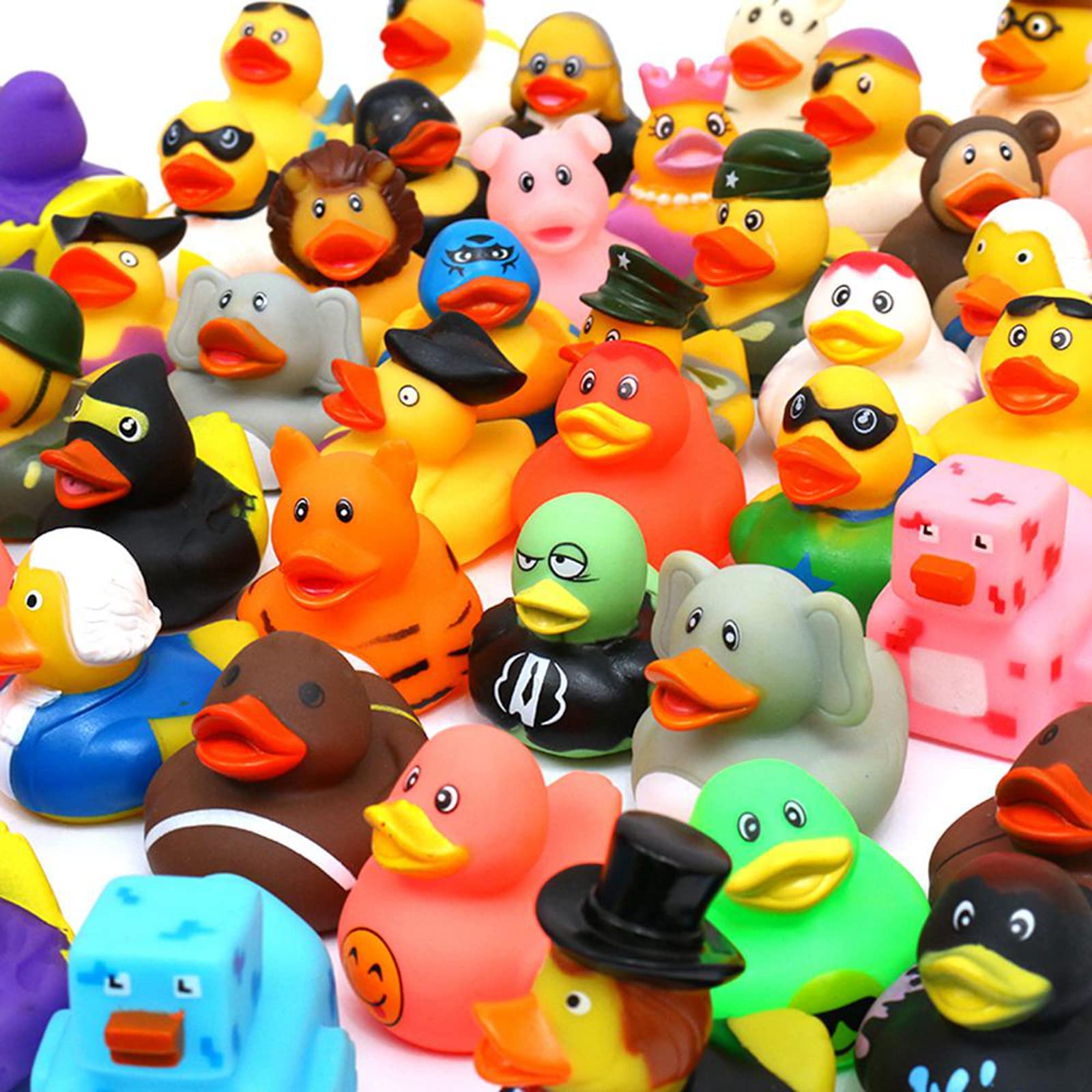 5-100PCS Rubber Duck for Jeeps Toy Assortment - Bulk Floater Duck for Jeep Ducking  Party Favors