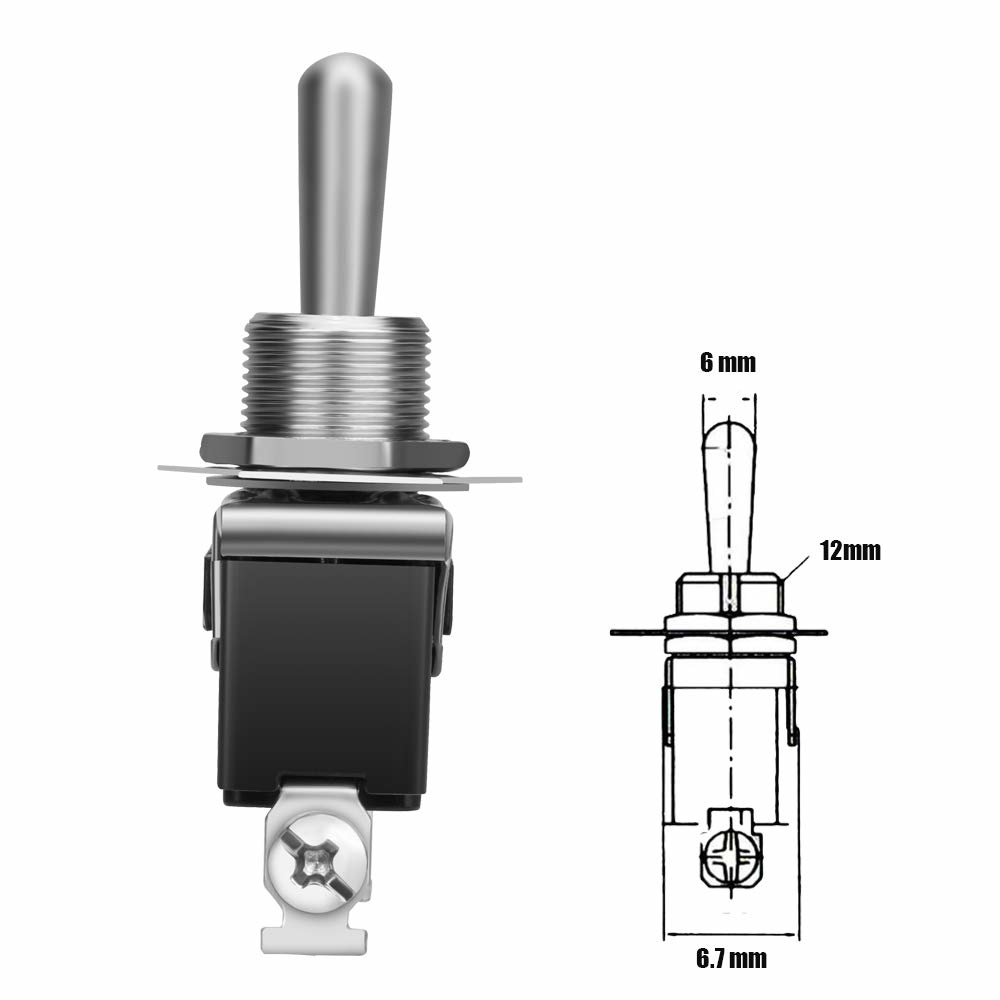 5 Stuks Zware Auto Boot Rocker Tuimelschakelaar 250V 2Pin Spst AAN/UIT Tuimelschakelaars Met waterdichte Boot Spst Tuimelschakelaar