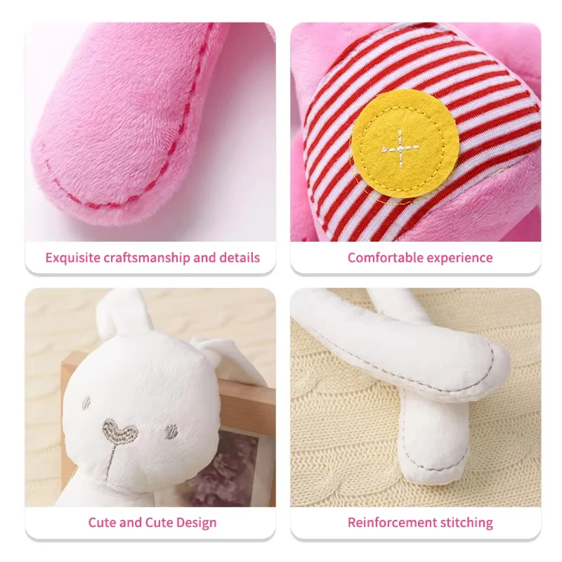 25cm bonito coelho boneca bebê macio brinquedos de pelúcia para crianças apaziguar dormir berço animal de pelúcia brinquedos do bebê para crianças presente aniversário