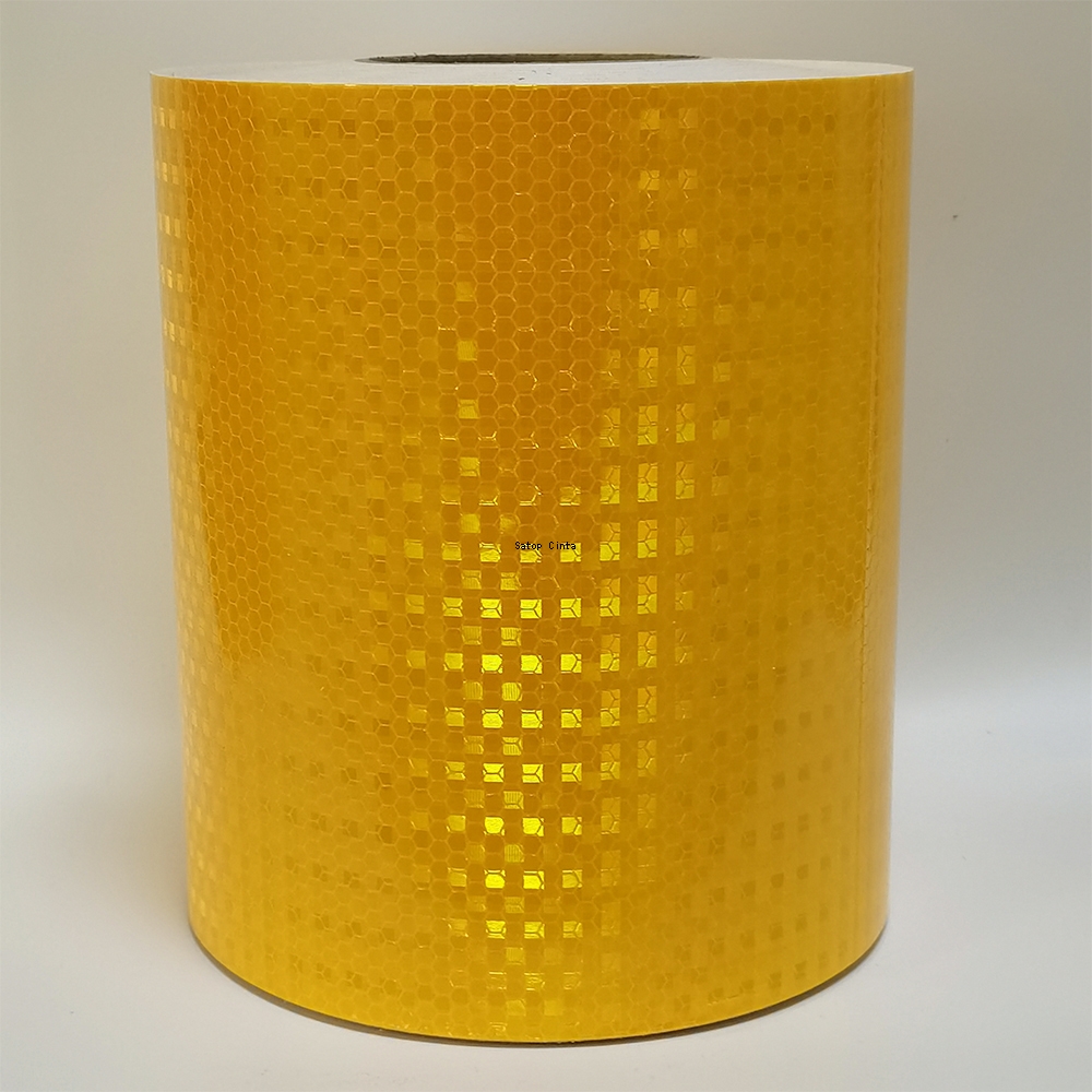 แถบเทปแจ้งเตือนสะท้อนแสงสีขาวสีแดงสีเหลืองสีเขียวสีฟ้ากันน้ำเพื่อความปลอดภัยในเวลากลางคืนสติ๊กเกอร์ติดผนังด้วยตนเอง5เมตรสำหรับรถบรรทุกรถยนต์