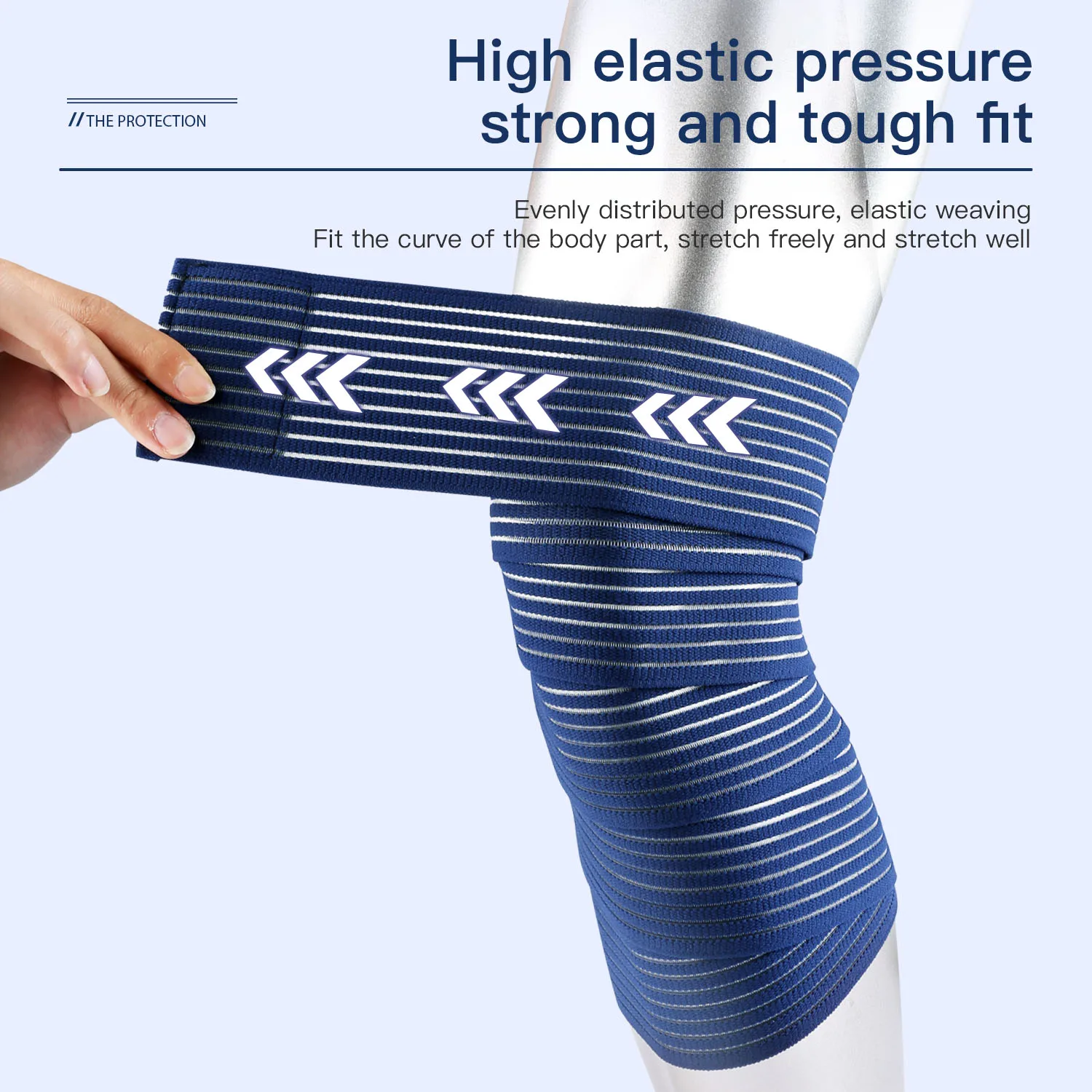 1 PC Nastro Compressione Fasciatura Caviglia Sport Gomito protezioni Avvolge Supporto Protezione Tutore per caviglia Supporto Ginocchiere