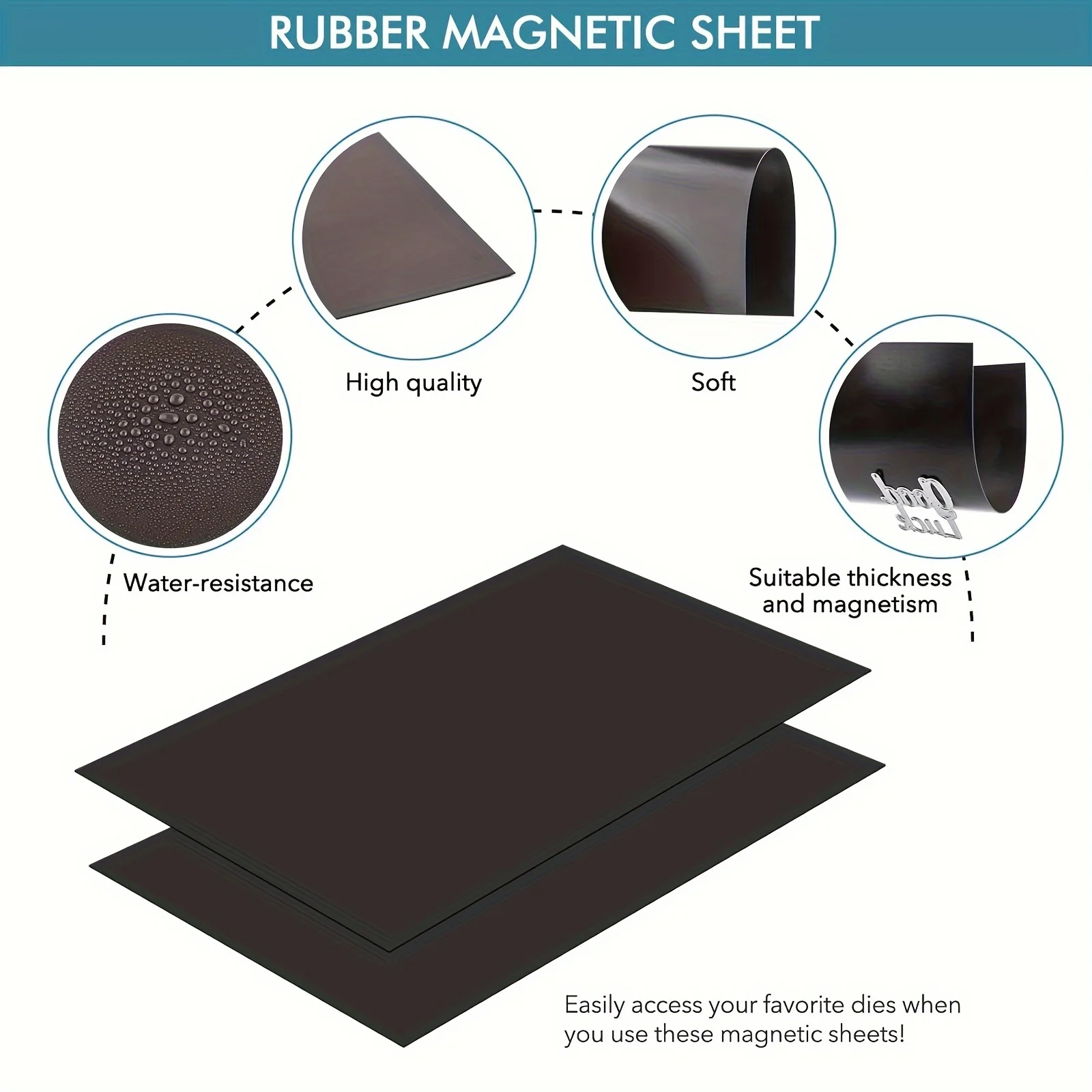 10/20 PCS Single-Sided Versatile Magnetic Storage Sheets 5R/A4 - Easy Organizer for Stamp & Die Collections