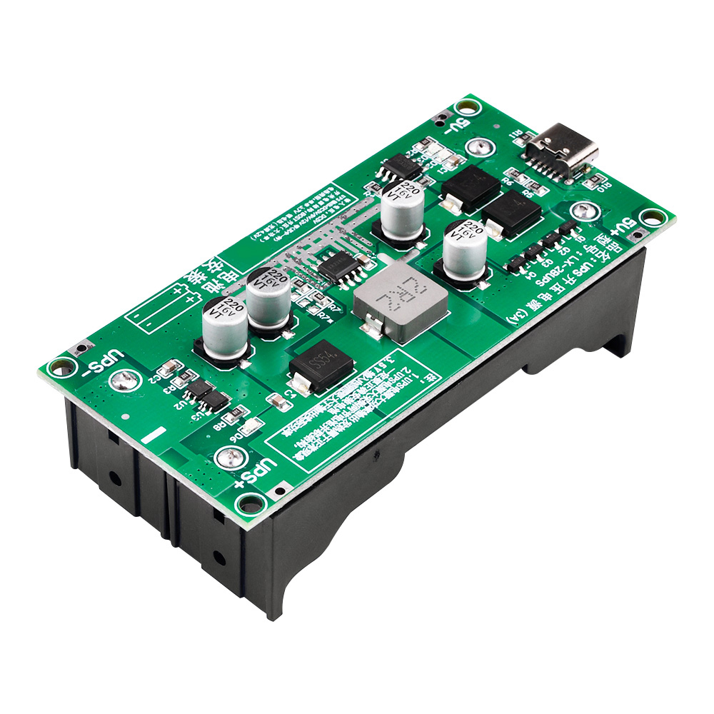 Módulo de cargador de batería de litio tipo C 15W 3A 18650 DC-DC elevador carga rápida UPS fuente de alimentación/convertidor 5V 9V 12V