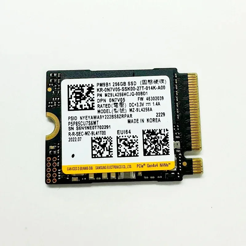 Original SSD FOR Samsung PM9B1 512GB 256GB 128G 2230 solid-state drive M.2 PCIe4.0NVMe laptop desktop system disk