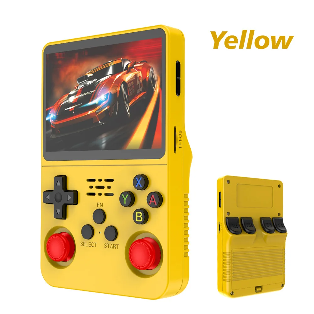Consola de videojuegos portátil Retro R36S de código abierto, sistema Linux, pantalla IPS de 3,5 pulgadas, reproductor de vídeo portátil de bolsillo, juegos de 64GB