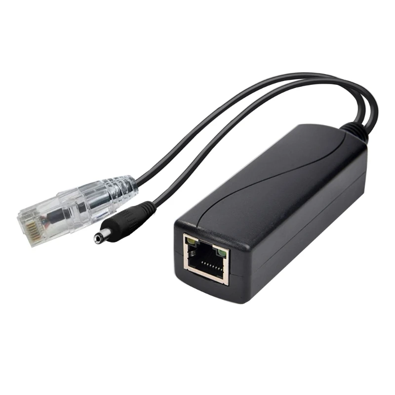 Divisor Gigabit PoE de 1000m, 48V A 5V, 2,4 A, TYPE-C/DC5521/enchufe de alimentación Micro USB, divisor de amplia aplicación