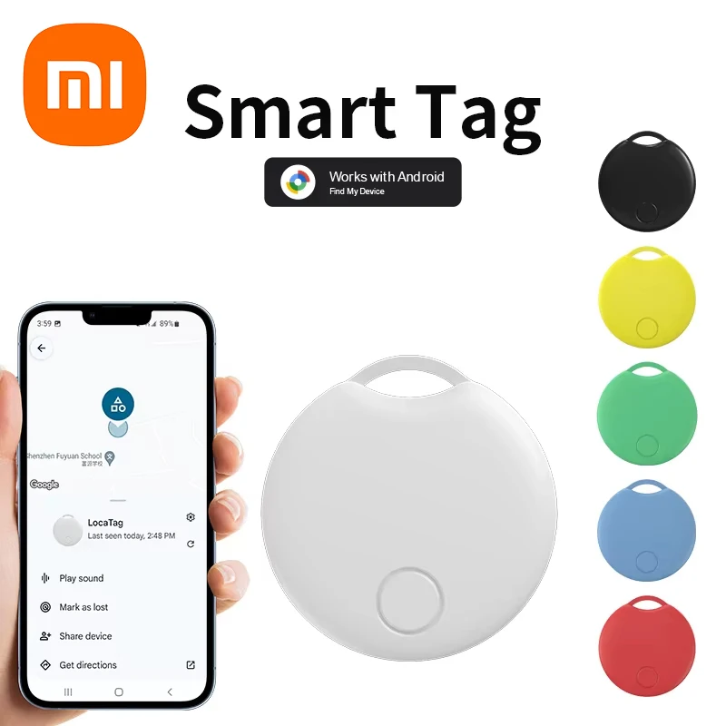 Xiaomi Bluetooth GPS трекер работает с Android Find My Device для Google Smart Locator Key Поиск домашних животных для пожилых людей Анти-потерянное отслеживание