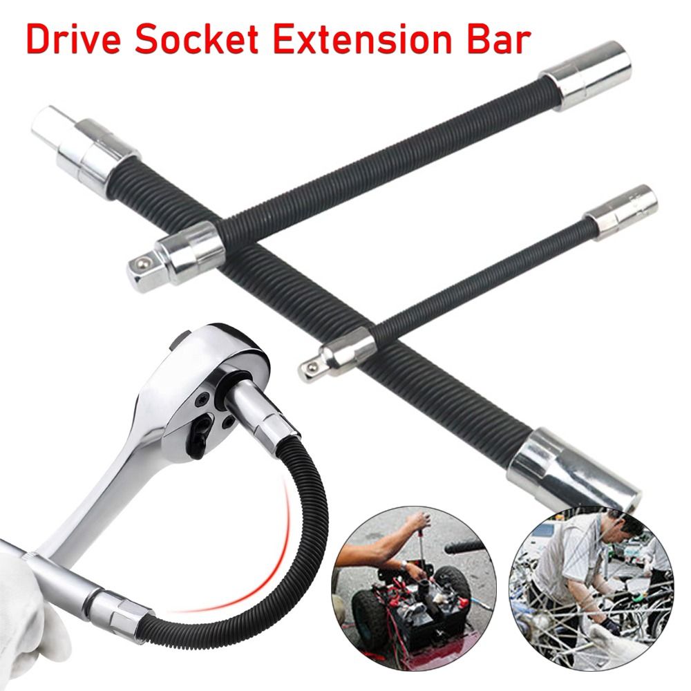 Conversion Head Drive Socket Extension Bar Ratchet Wrench High Torque Post Extension Rod Flexible Shaft 1/4 3/8 1/2