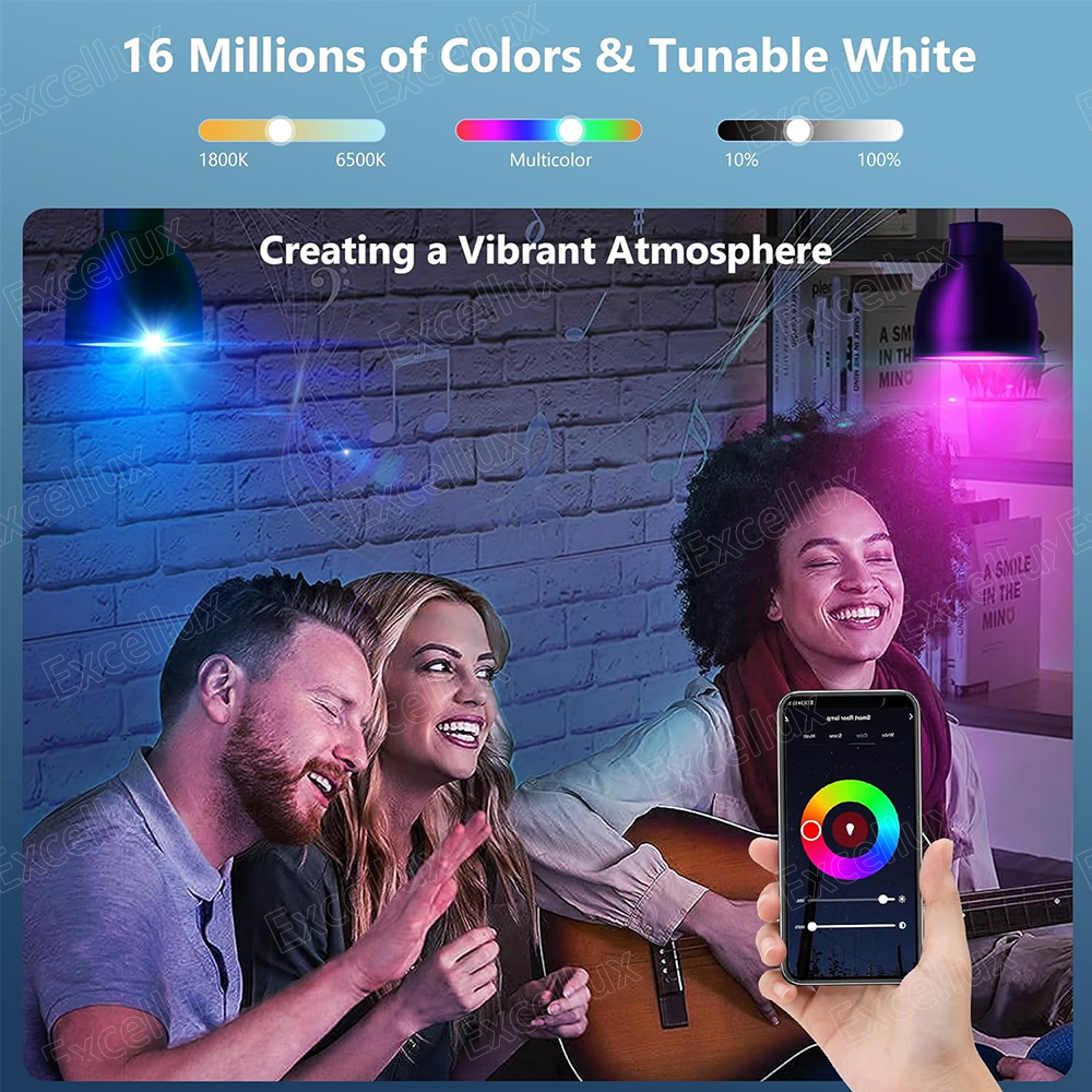 Tuya E27 E14 GU10 Glühbirne WiFi/Zigbee/Bluetooth, dimmbare LED-Lampe 2700–6500 K RGB, intelligente LED-Glühbirne funktioniert mit Alexa Amazon