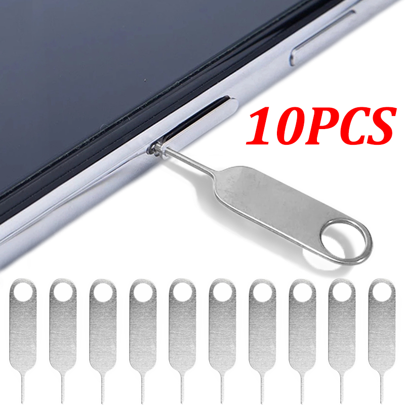 10Pcs SIM Karte Entferner Praktische SIM Karte Tray Eject Pin Ultra-licht Karte Pin SIM Karte Tray Ejector Nadel für Smartphone