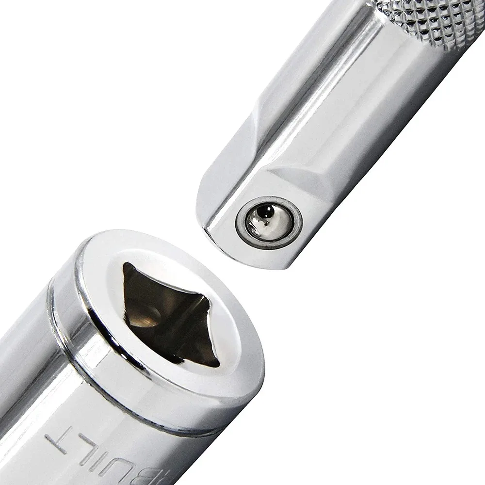 1/4 inch Drive Deep Socket Set 6-Point Metric Long Chrome Socket Set From 4mm to 14mm Professional Grade
