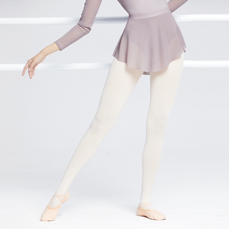 Falda de ballet para mujer, falda de baile corta con abertura lateral, falda elástica de malla suave para mujer, falda tutú de ballet