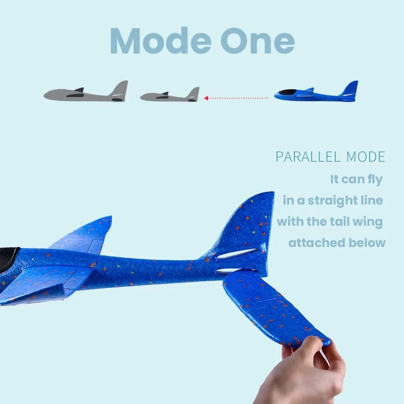 48 センチメートルビッグハンドランチ投げ泡 Palne EPP 飛行機モデルグライダー飛行機航空機モデル屋外 DIY 知育玩具子供のため
