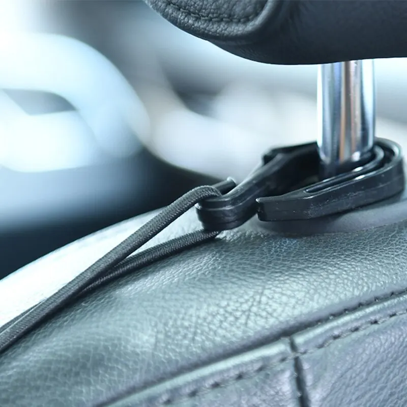 Bolsa de red de almacenamiento de coche entre asientos, organizador de red de malla elástica, accesorios para automóviles