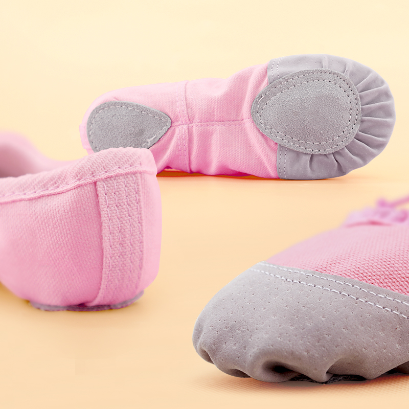 Mädchen-Ballettschuhe mit Kordelzug, Kinder-Tanzschuhe mit weichen Sohlen, professionelle Tanzschuhe für Erwachsene, verschleißfest, rutschfest, Ballerina-Schuh