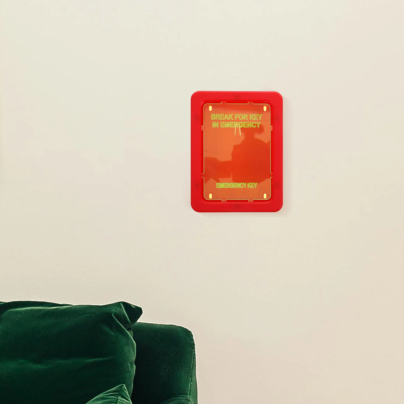 Emergency Key Box Fire Extinguisher Elevator Door Doors and Windows Red Plastic