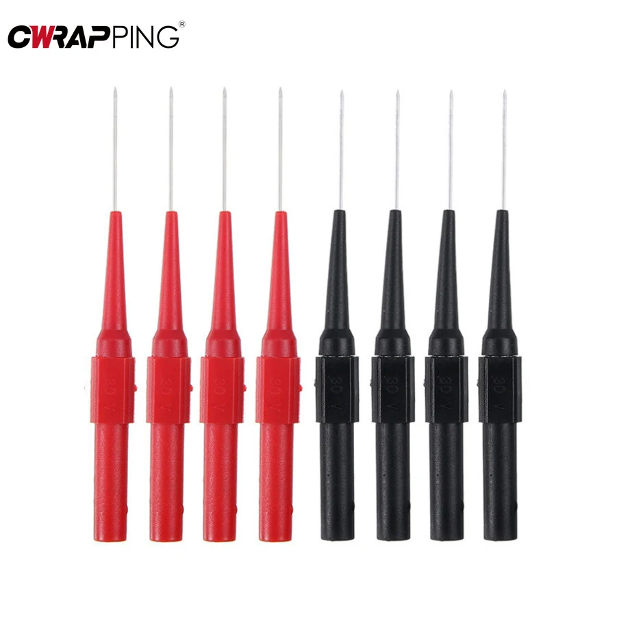 2/4/8PCS รถ TIP Probes เครื่องมือวินิจฉัยฉนวนกันความร้อนเข็มเจาะไม่ทําลายมัลติมิเตอร์ปากกาทดสอบ CLAMP ทองแดงเครื่องมือ