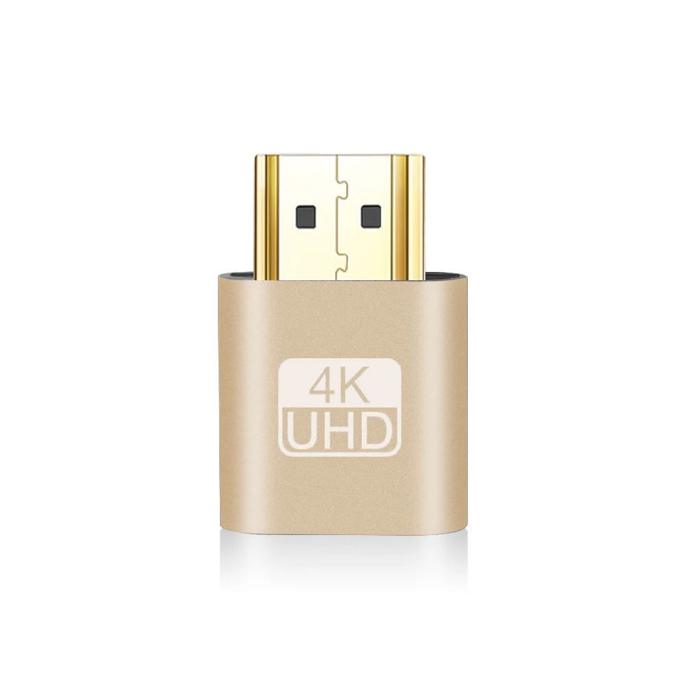 HDMI-kompatibel VGA Virtuelle Display Adapter 4K 1,4 DDC EDID Dummy Stecker Headless Ghost Display Emulator Grafikkarte schloss Platte