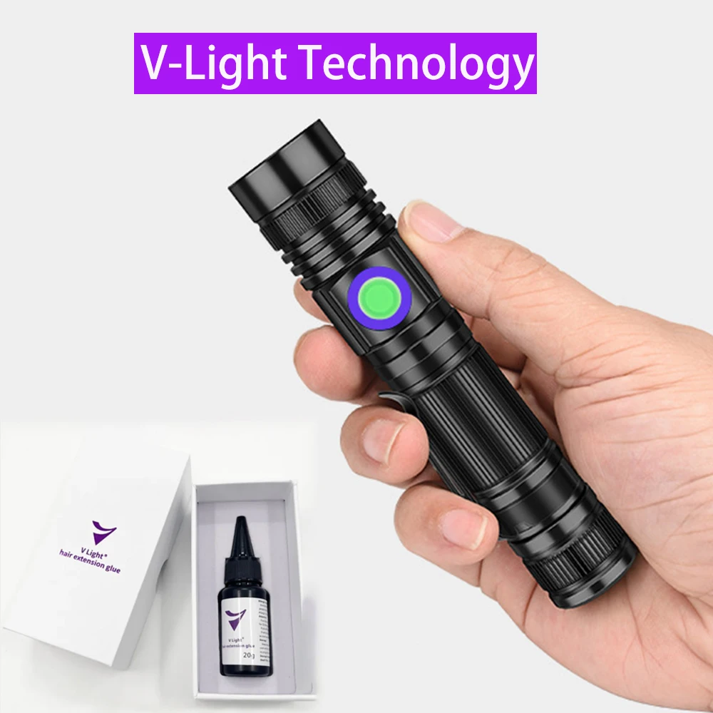 V-Light Technology Hair Extension Machine Applies to V-Light Glue Hair Extension Tools Portable Combline Hair Extension Machine