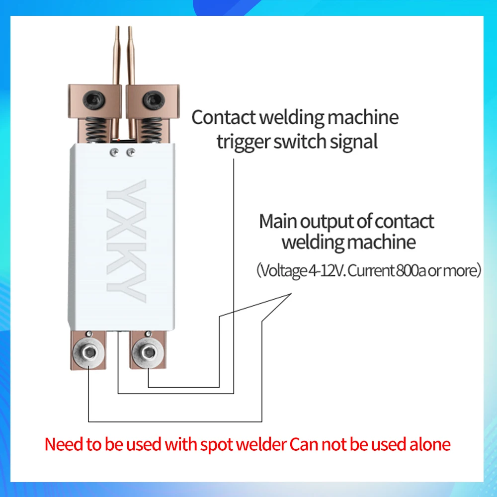 4-12V Spot Welding Pen Integrated Welder for 18650 Battery Spot Welder Machine Hand-held with Automatic Trigger Double Springs