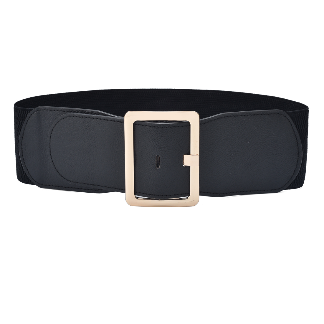 Beltox Cinturón de vestir para mujer Cinturones elásticos vintage para vestido Hebilla de metal