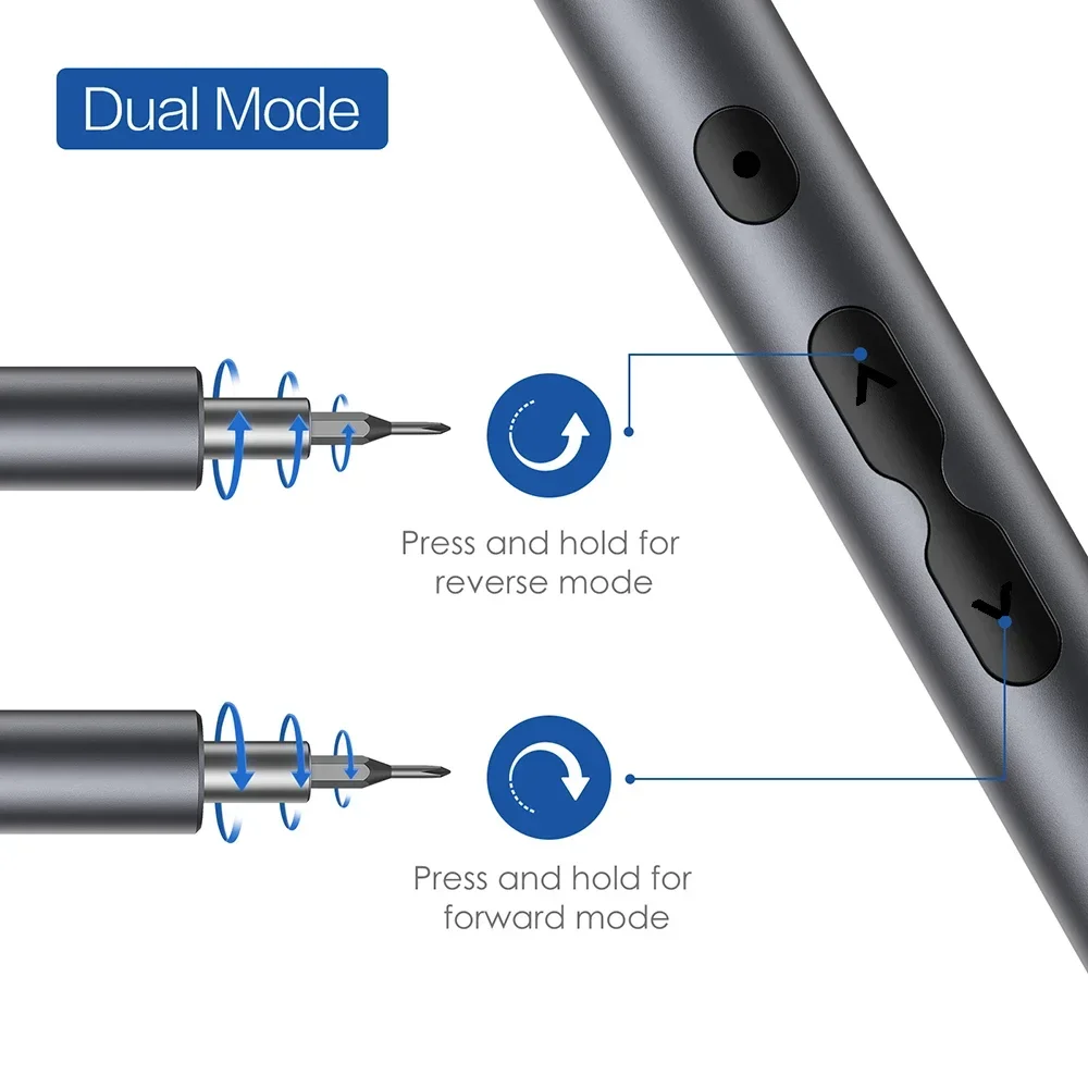 Độ Chính Xác Thuật Điện 24 Chiếc S2 Thép Hợp Kim Bit Tua Vít Loại-C Sạc Nhanh Bộ Tua Vít Sửa Chữa Điện Dụng Cụ