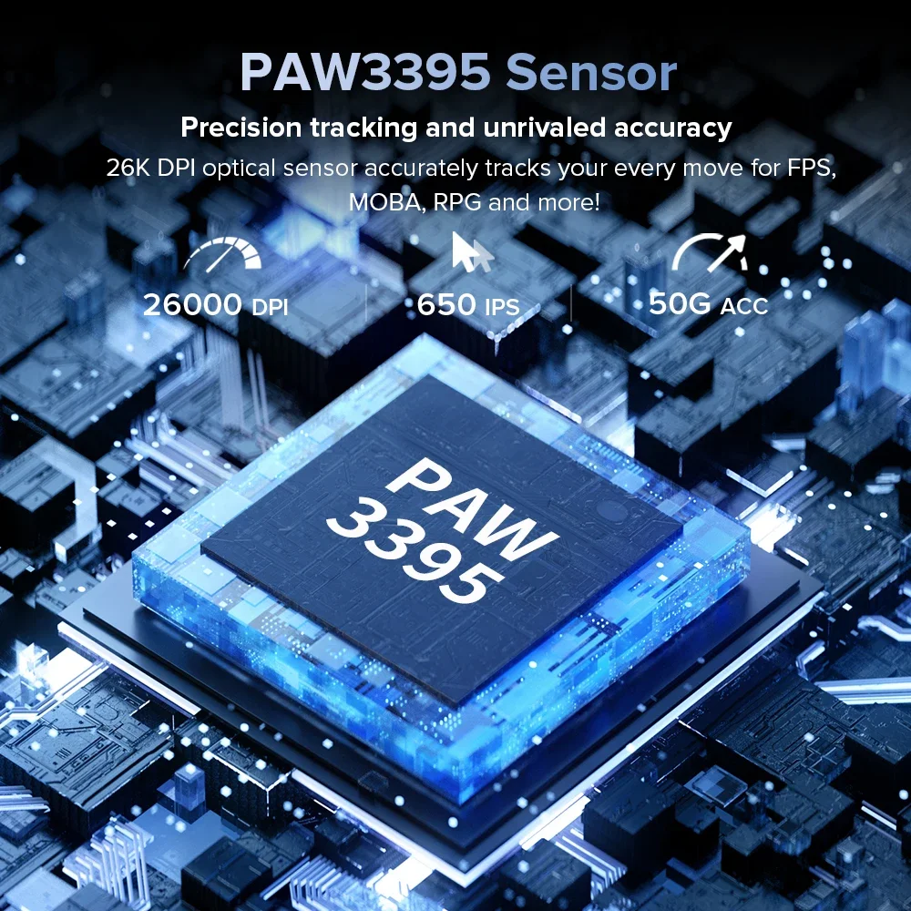 Delux M900Pro Ergonomic Wireless Gaming Mouse 8K PAW3395 Magnetic RGB Charging Dock Rechargeable Wired Mice  For Big Hand PC