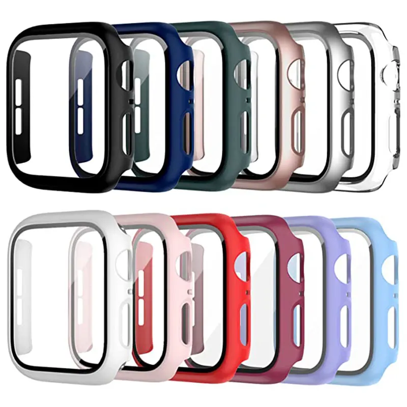 Ốp Lưng Dành Cho Dây Đồng Hồ 44Mm 40Mm 42Mm 38Mm IWatch 8 7 6 SE 5 4 3 Tấm Bảo Vệ Màn Hình Máy Tính Ốp Lưng Dành Cho Đồng Hồ Apple Cover 45Mm 41Mm
