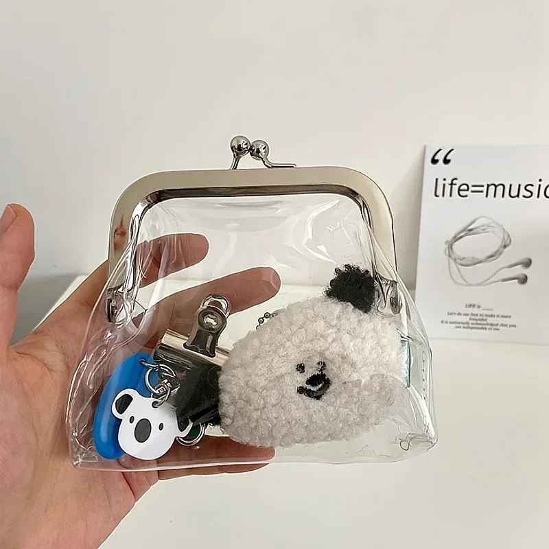 1PC Klare Mini Geldbörse Tragbare Mini Make-Up Tasche Reise Kosmetik Organizer Kreditkarte bank karte kupplung geldbörse geldbörse