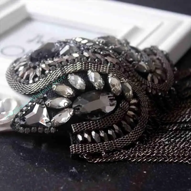 R7UF Mulheres Crianças Crachá tábua ombro artesanal para com miçanos com corrente metal borracha adesiva