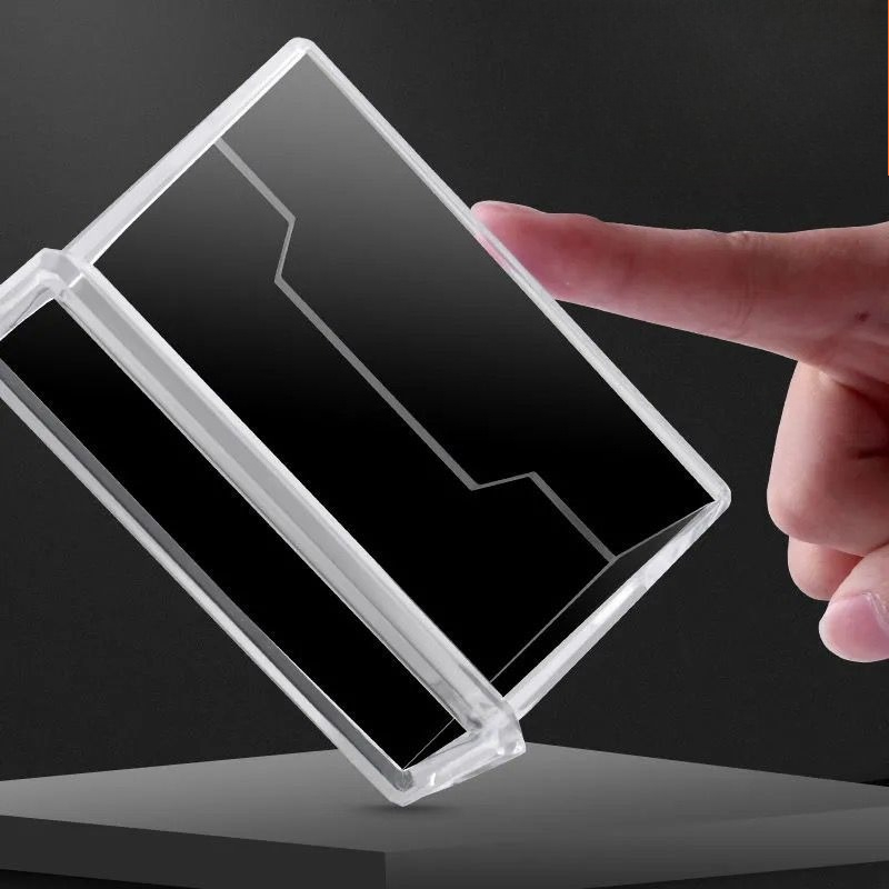 Creative Transparent Acrylic Card Storage Box, Large Capacity Business Card Box