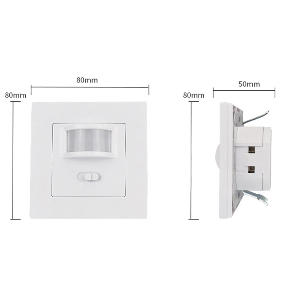 AC 110V-220V Inteligente de Movimiento PIR Sensor de Interruptor de Luz de Seguridad de Control de Movimiento Infrarrojo IR Detector De Inducción ON/OFF/Interruptor PIR