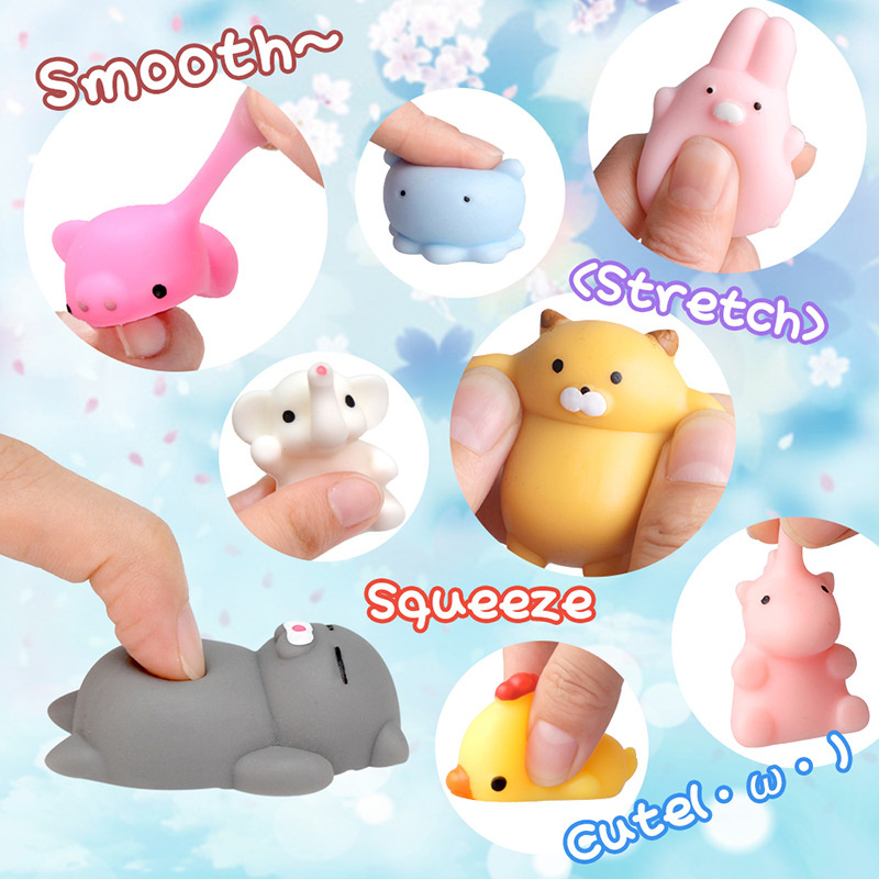 50-5 pçs kawaii squishies mochi anima brinquedos mole para crianças antiestresse bola espremer festa favores alívio do estresse brinquedos para o aniversário