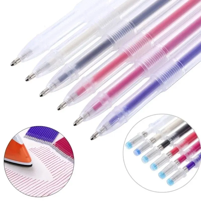 10 ชิ้น/เซ็ต MARKER ปากกาอุณหภูมิสูงร่องรอยหายไปสําหรับ Patchwork ผ้า PU หนังและเครื่องหมายอุปกรณ์เย็บผ้า