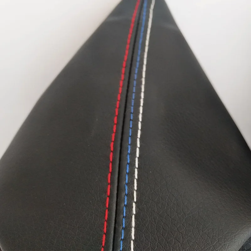 Car Shift Gear Stick Manual Handbrake Gaiter Shift Boot Black Leather Boot For BMW 3 Series E36 E46 M3 Car Styling