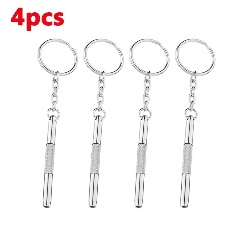 1/2/3/4 Uds Mini destornillador 3 en 1 gafas ópticas gafas portátiles reloj práctico herramienta de mano para el hogar